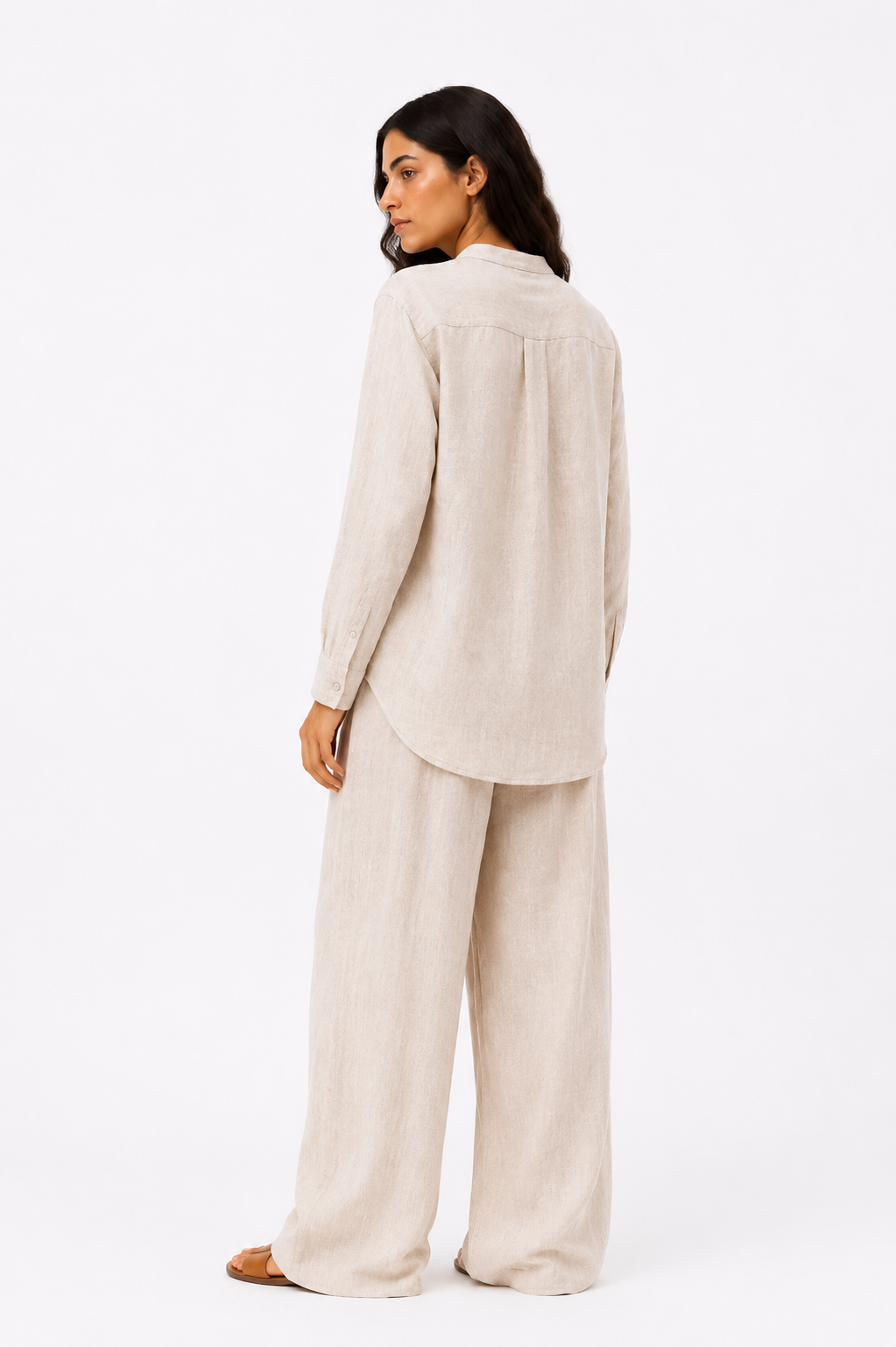 Linen Shirt -Beige