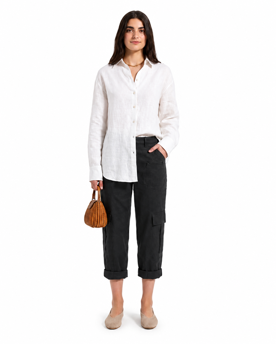 Chemise Linen - White
