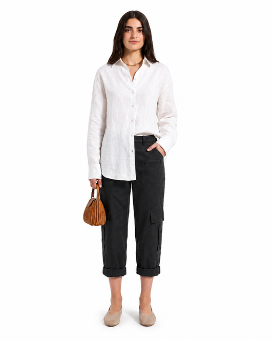 Chemise Linen - White