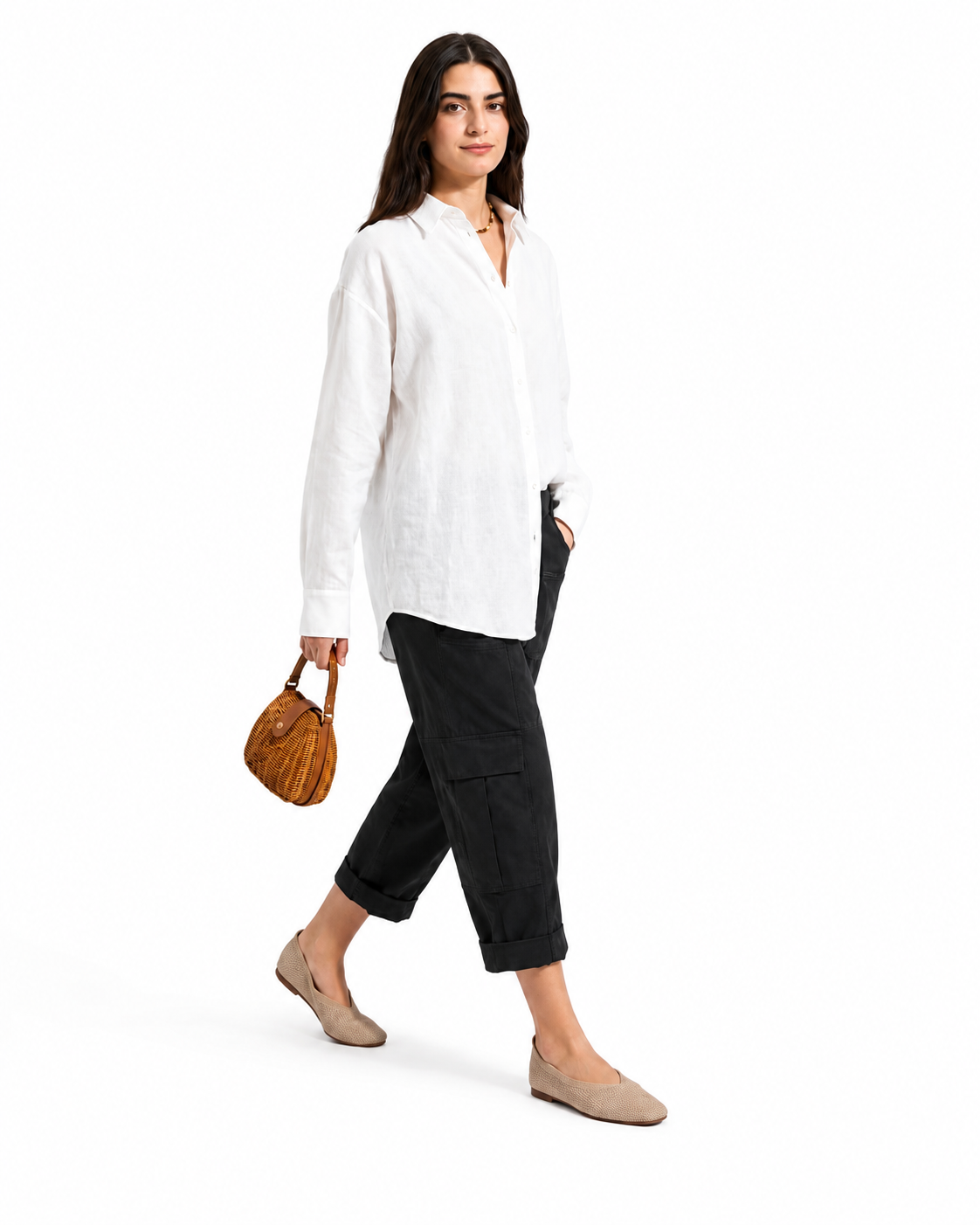 Chemise Linen - White
