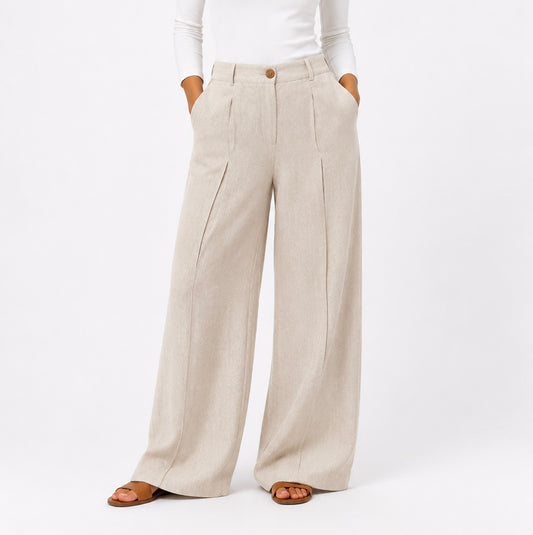 Linen Pant - Beige
