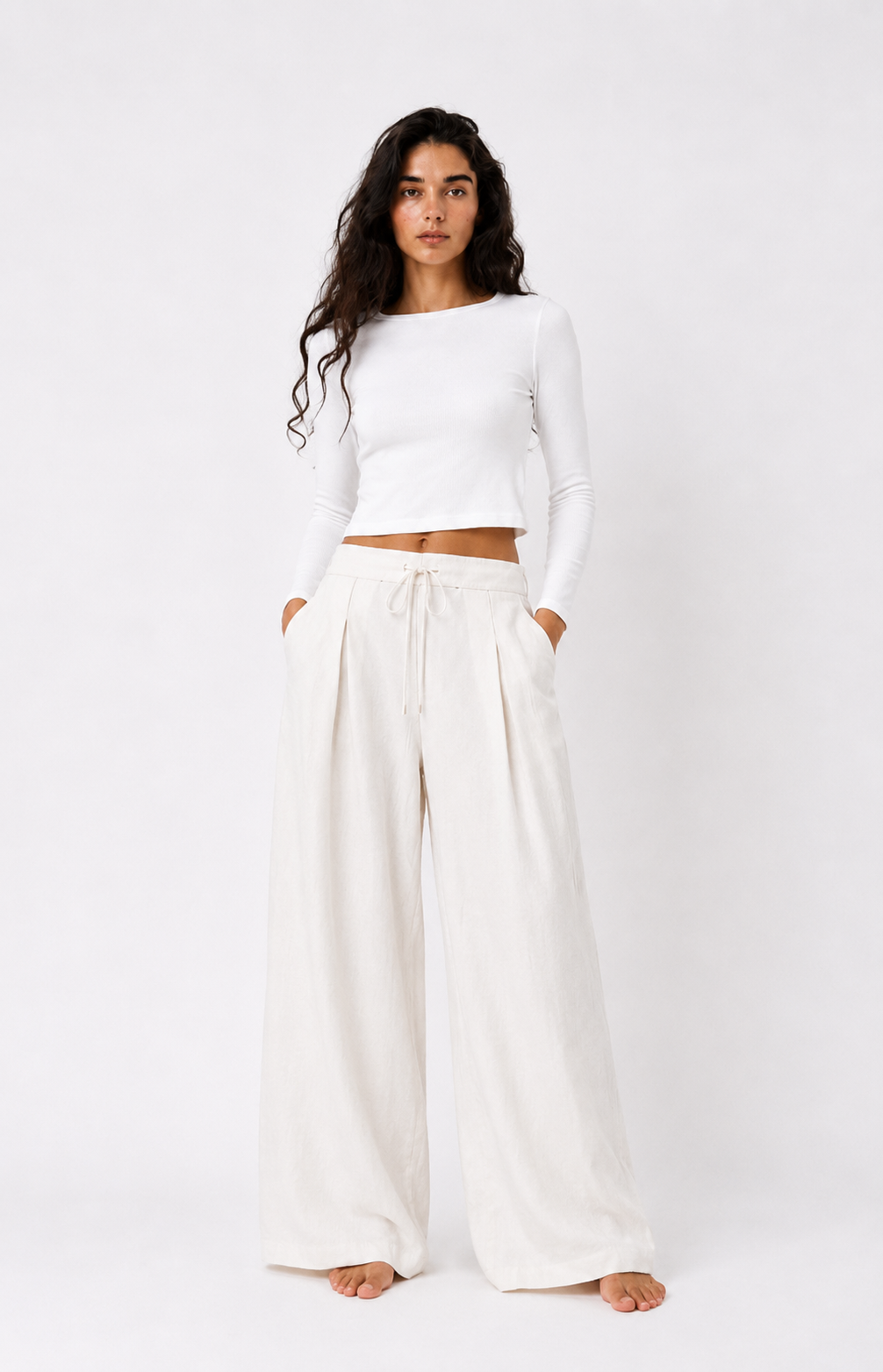 Linen pant - OFF WHITE